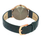 Helix By Timex Green Round Analog Leather Watch Women -TW056HL07T