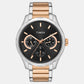 Timex  Men's Black Round Chronograph Stainless Steel Watch TW0TG7622