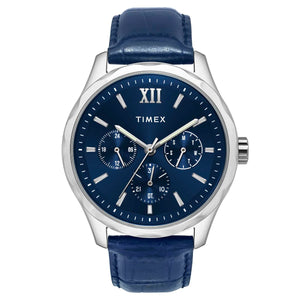 Timex Men Blue Round Dial Analog Watch - TW0TG7632 - KRISHNA WATCH COMPANY