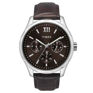Timex Men Brown Round Dial Analog Watch - TW0TG7633 - KRISHNA WATCH COMPANY