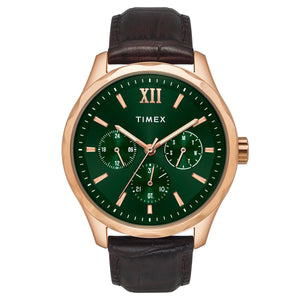 Timex Men Green Round Dial Analog Watch - TW0TG7634 - KRISHNA WATCH COMPANY