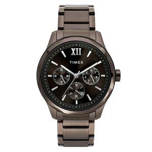 Timex Men Brown Round Dial Analog Watch - TW0TG7636 - KRISHNA WATCH COMPANY