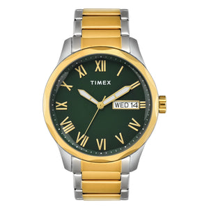 Timex Full Roman Green Dial Astrological Men's Watch - TW0TG7641 - KRISHNA WATCH COMPANY
