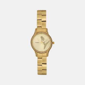TIMEX Analog Champagne Dial Women's Watch - TW0TL9501 - KRISHNA WATCH COMPANY