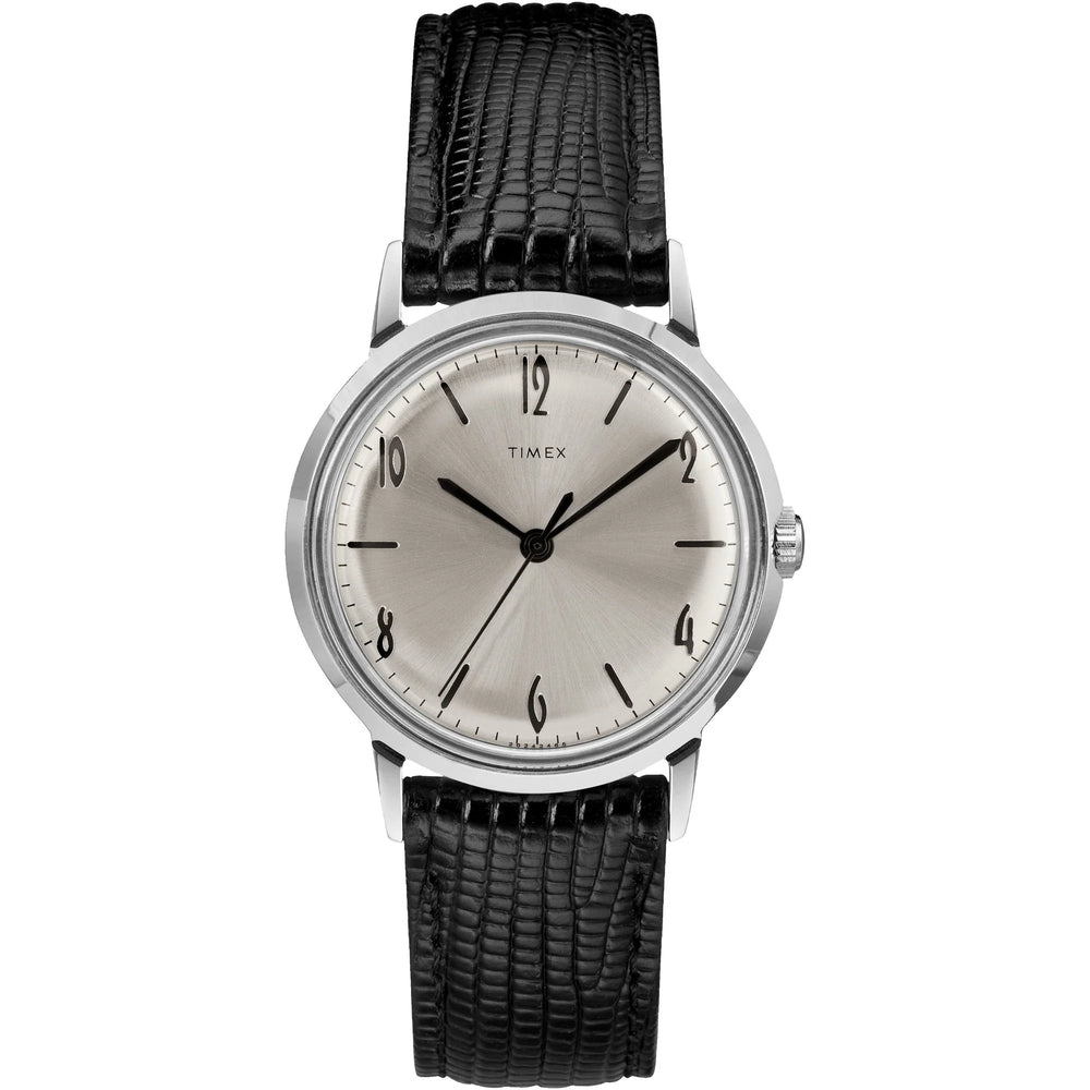 TIMEX Marlin Silver-Tone Round Dial Mechanical Automatic Men's Watch - TW2R47900U9 - KRISHNA WATCH COMPANY