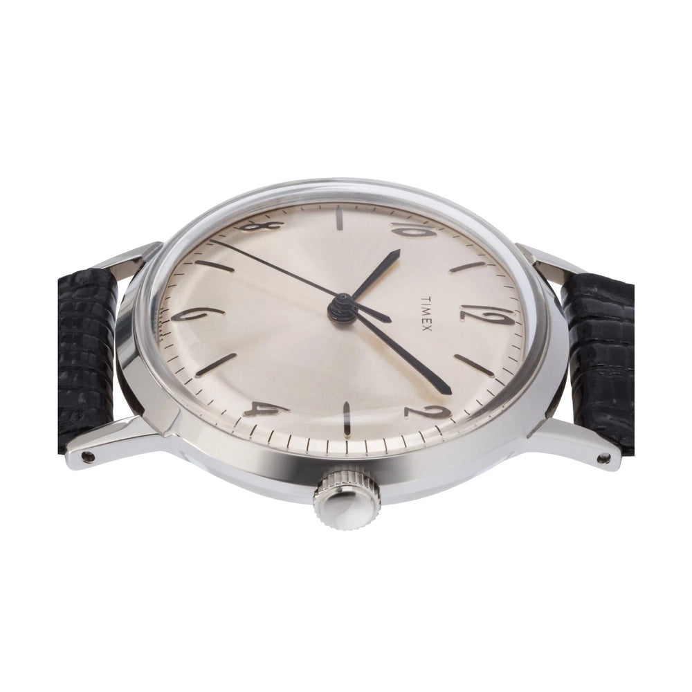 TIMEX Marlin Silver-Tone Round Dial Mechanical Automatic Men's Watch - TW2R47900U9 - KRISHNA WATCH COMPANY