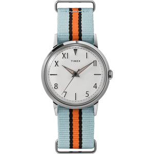 TIMEX Marlin® Hand-Wound California Dial 34mm Fabric Strap Watch TW2U96600U9 - KRISHNA WATCH COMPANY