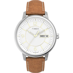 TIMEX Chicago Men White Round Dial Analog Watch - TW2V28900UJ - KRISHNA WATCH COMPANY