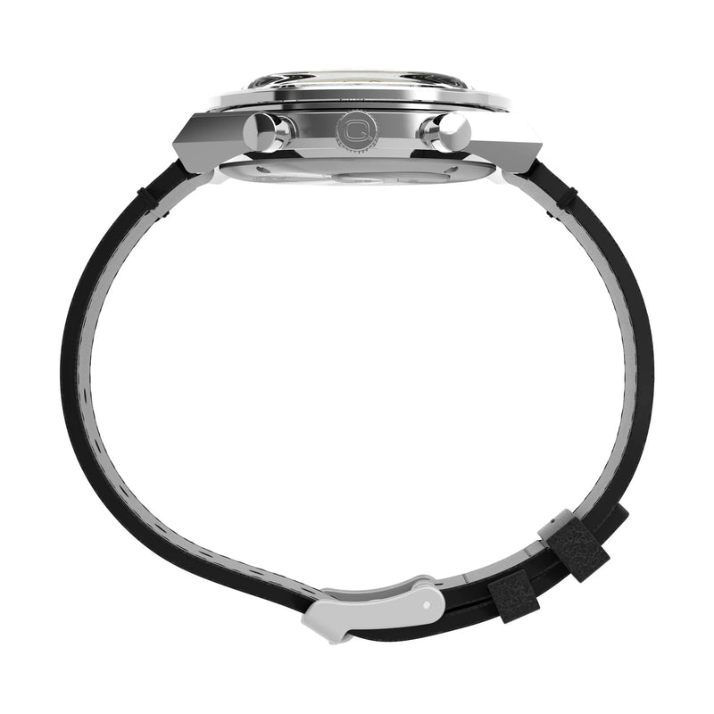 Q Timex Black Round Dial Analog Men's Watch - TW2V42700U9