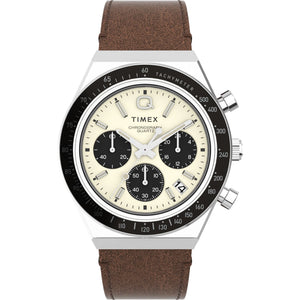 TIMEX Q Timex Men Cream Round Dial Analog Watch - TW2V42800U9 - KRISHNA WATCH COMPANY