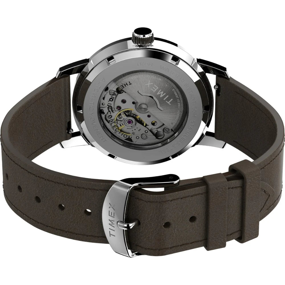 TIMEX Marlin Automatic 40mm Leather Strap Watch TW2V44500U9