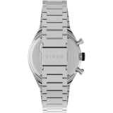 TIMEX Q Timex 3-Time Zone Chronograph 40mm Stainless Steel Bracelet Watch TW2V69800UJ