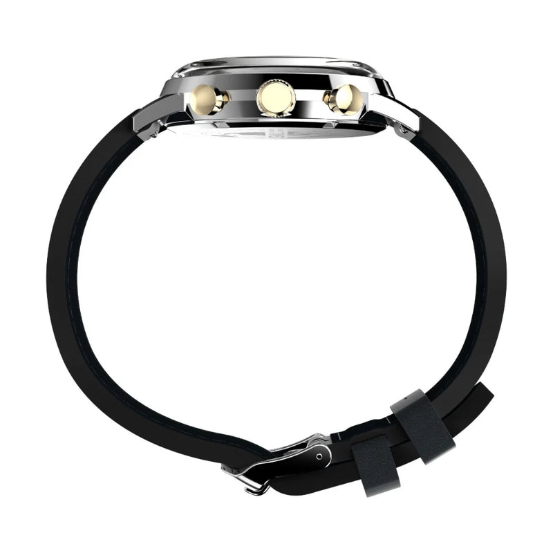 Timex marlin Men's Beige Analog Round Stainless Steel Dial Watch TW2W10000UJ