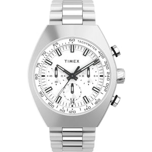 Timex Legacy Tonneau Chronograph 42mm Stainless Steel Bracelet Watch TW2W22200UJ - KRISHNA WATCH COMPANY