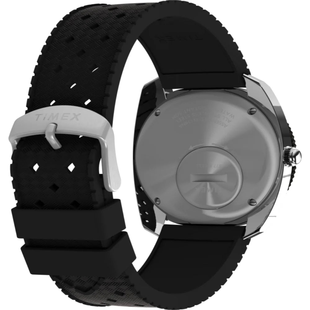TIMEX Q Timex Reissue 1971 Velocity 36mm Synthetic Rubber Strap Watch TW2W22400U9