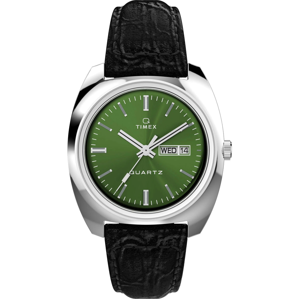 Timex Q TIMEX Men Green Round Dial Analog Watch - TW2W44700U9