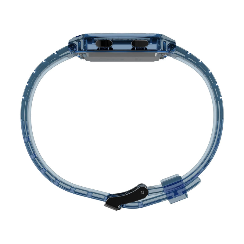 Q Timex Grey Rectangle Dial Digital Unisex Watch - TW2W45100UJ