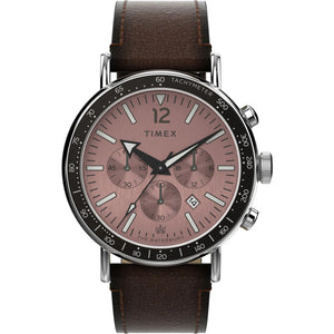 TIMEX Waterbury Standard 43mm Leather Strap Watch TW2W47300UJ - KRISHNA WATCH COMPANY
