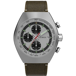 TIMEX Trend Men Silver Tonneau Dial Analog Watch - TW2W50100UJ - KRISHNA WATCH COMPANY