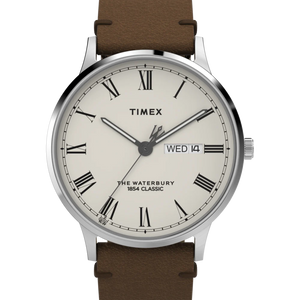 TIMEX Waterbury Classic 40mm Leather Strap Watch TW2W50600UJ - KRISHNA WATCH COMPANY