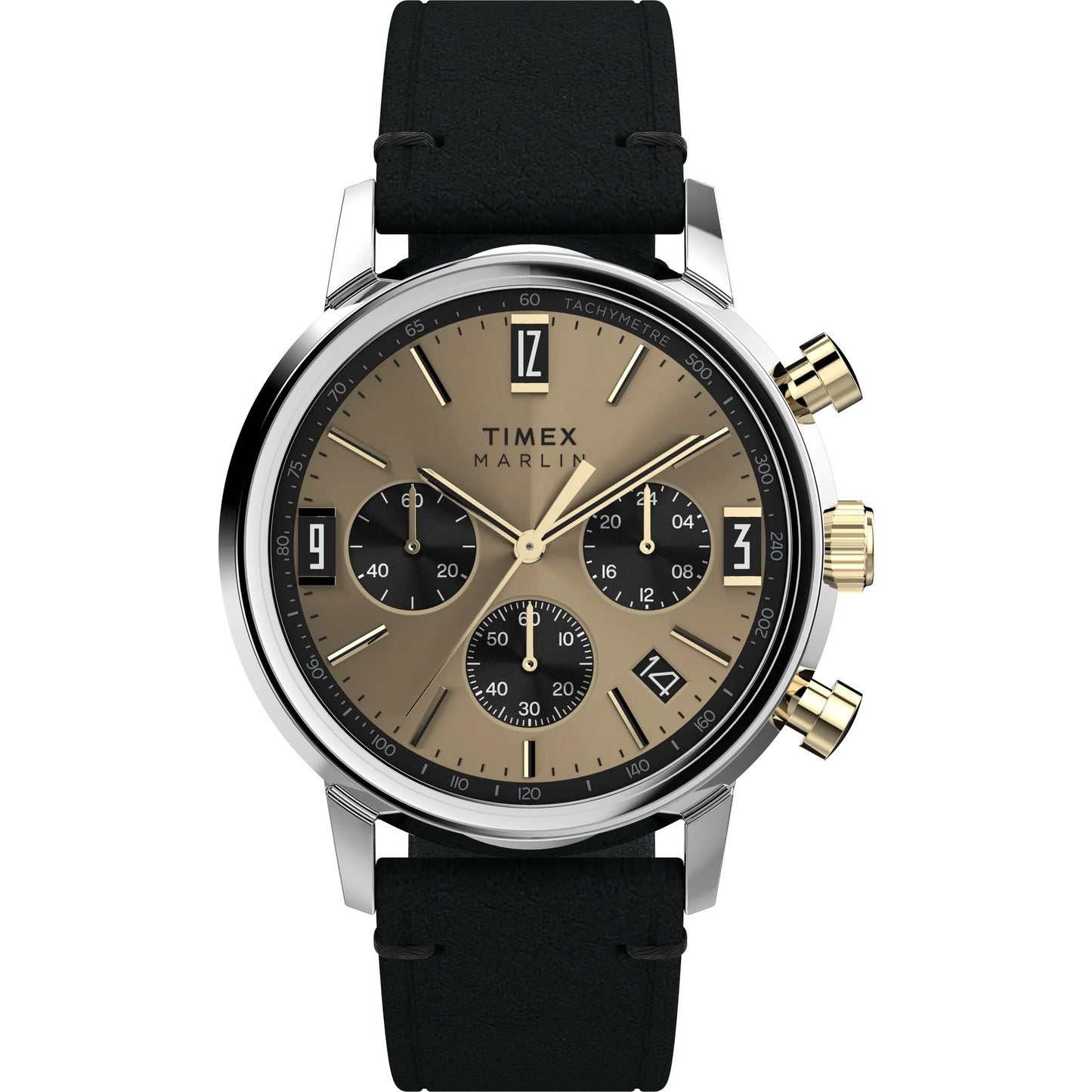 TIMEX Marlin PANDA Men Champagne Round Dial Analog Watch - TW2W60300UJ