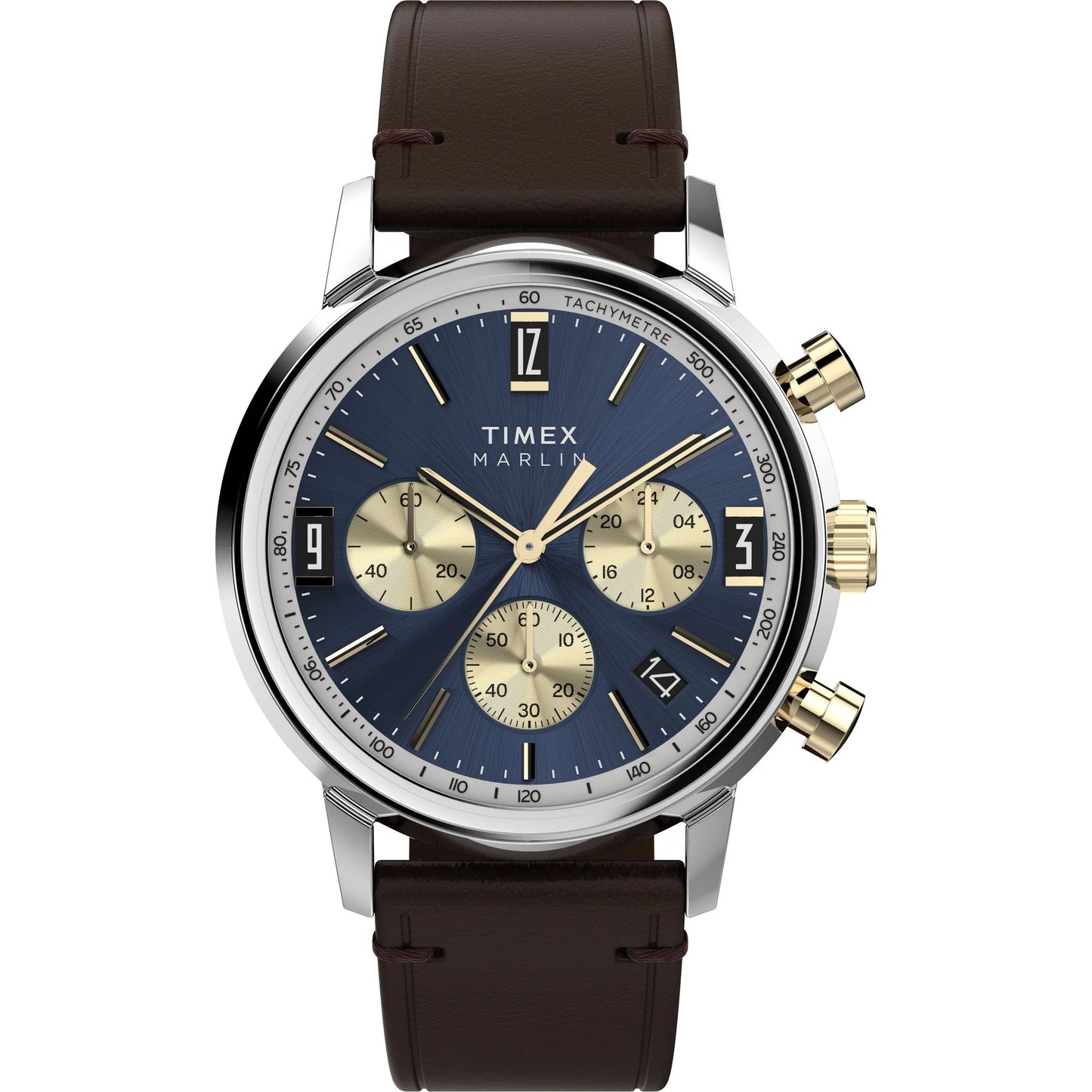 TIMEX Marlin PANDA Men Blue Round Dial Analog Watch - TW2W60400UJ