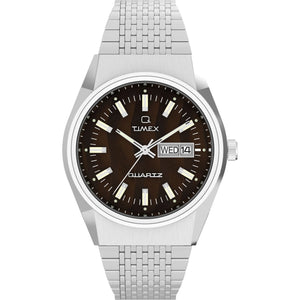 Q TIMEX Men Brown Round Dial Analog Watch - TW2W62400UJ - KRISHNA WATCH COMPANY