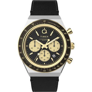 TIMEX Q TIMEX Men Black Round Dial Analog Watch - TW2W64300UJ - KRISHNA WATCH COMPANY