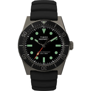 TIMEX Deep Water Men Black Round Dial Analog Watch - TW2W74700UJ - KRISHNA WATCH COMPANY