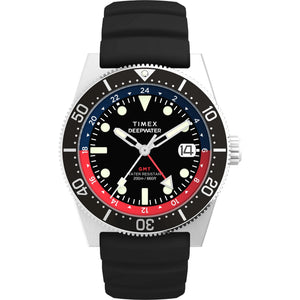 TIMEX Deep Water Men Black Round Dial Analog Watch - TW2W75000UJ - KRISHNA WATCH COMPANY