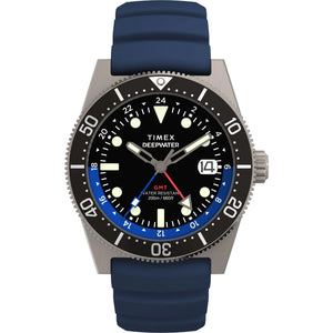 TIMEX Deep Water Men Black Round Dial Analog Watch - TW2W75100UJ - KRISHNA WATCH COMPANY