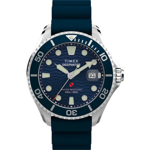 TIMEX Deep Water Blue Round Dial Analog Men's Watch - TW2W81500UJ - KRISHNA WATCH COMPANY