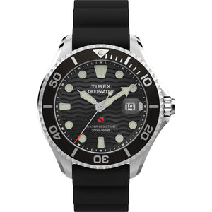 TIMEX Deep Water Black Round Dial Analog Men's Watch - TW2W81600UJ - KRISHNA WATCH COMPANY