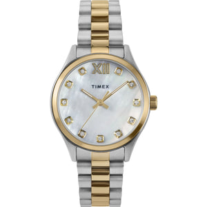 TIMEX Trend Women Mother of Pearl White Round Dial Analog Watch - TW2W85500UJ - KRISHNA WATCH COMPANY