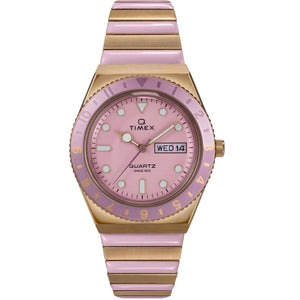 Q Timex Pink Round Dial Analog Women's Watch - TW2W87600UJ - KRISHNA WATCH COMPANY