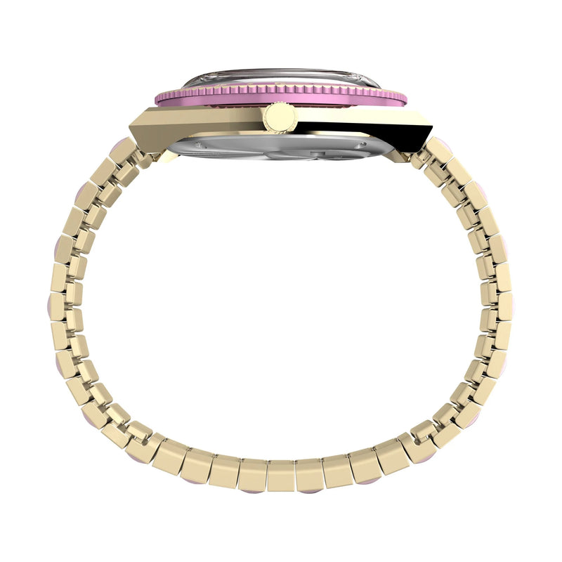 Q Timex Pink Round Dial Analog Women's Watch - TW2W87600UJ