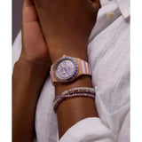 Q Timex Purple Round Dial Analog Women's Watch - TW2W87700UJ