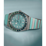 Q Timex Blue Round Dial Analog Women's Watch - TW2W87800UJ