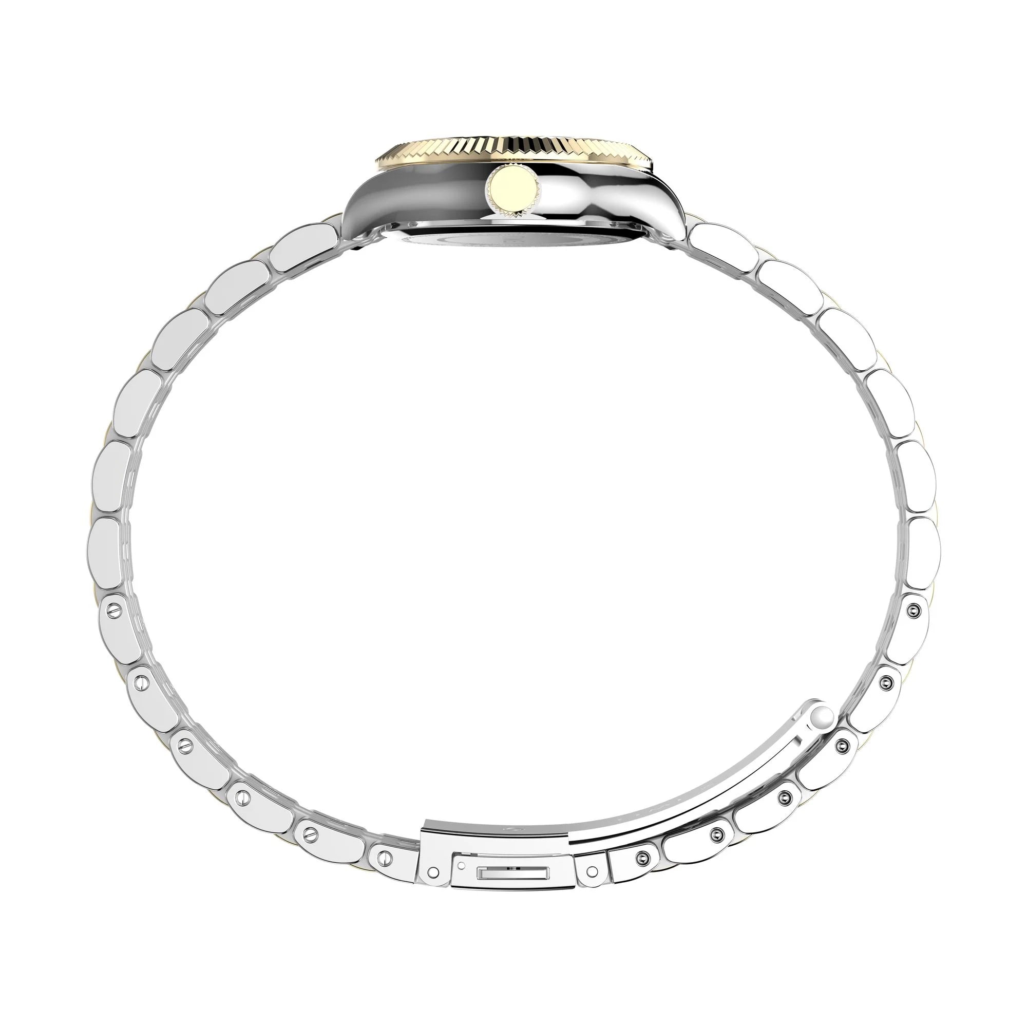 TIMEX Trend Gold-Tone Round Dial Analog Women's Watch - TW2W90900UJ