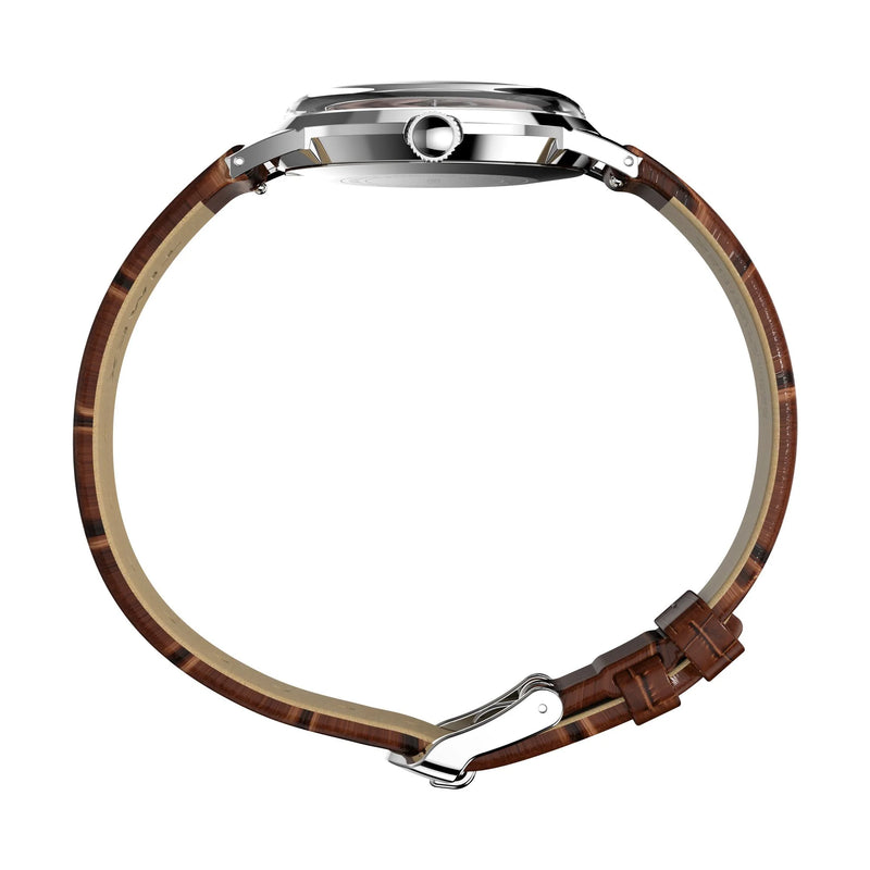 TIMEX Marlin Brown Round Dial Mechanical Automatic Men's Watch - TW2W93300UJ