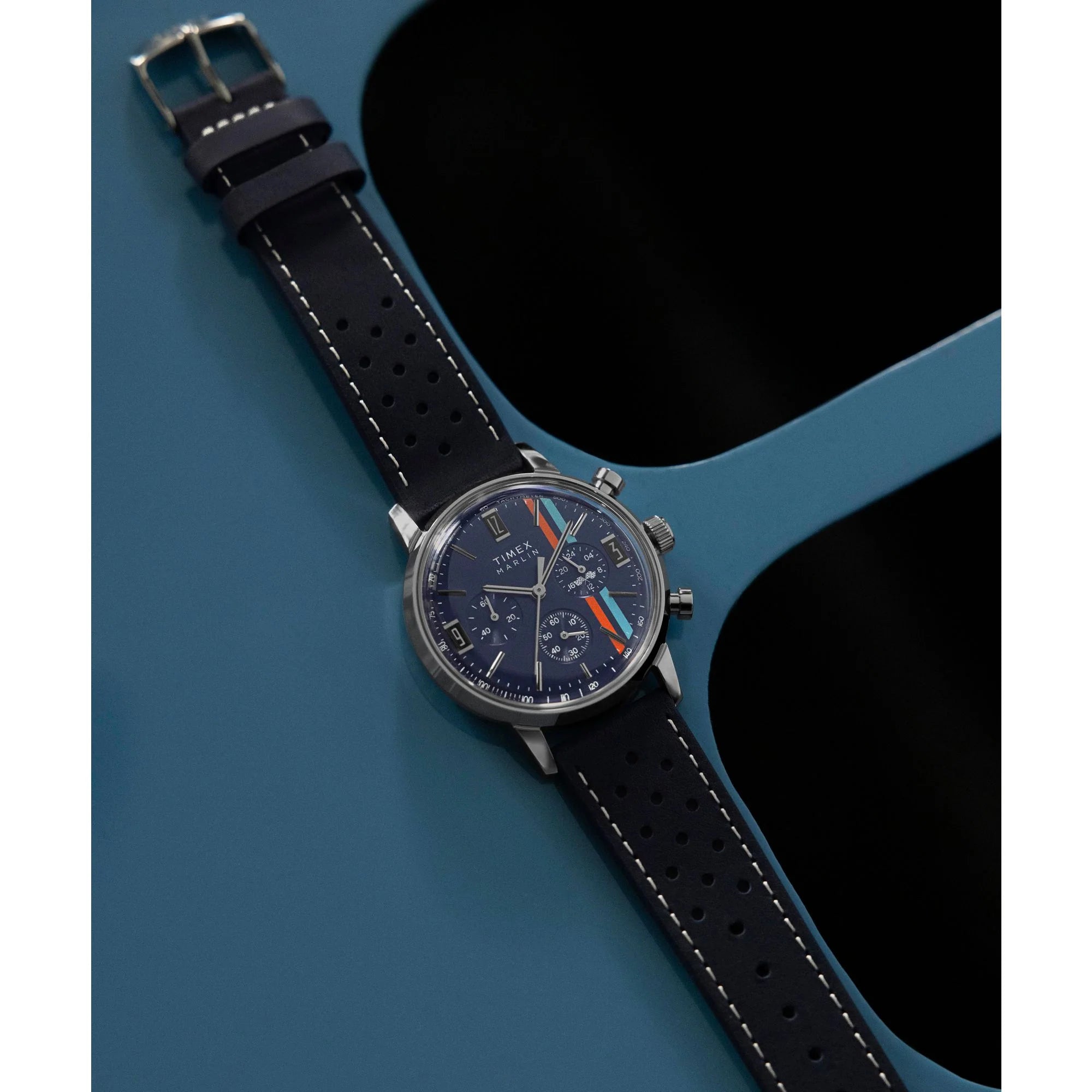 TIMEX Marlin Blue Round Dial Analog Men's Watch - TW2W99000UJ