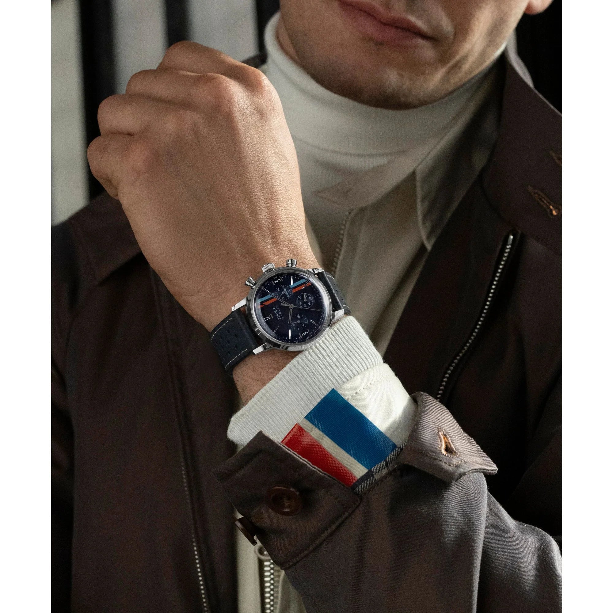 TIMEX Marlin Blue Round Dial Analog Men's Watch - TW2W99000UJ