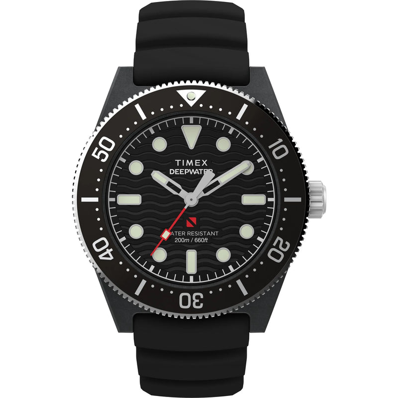TIMEX Deep Water Black Round Dial Analog Men's Watch - TW2Y02200UJ