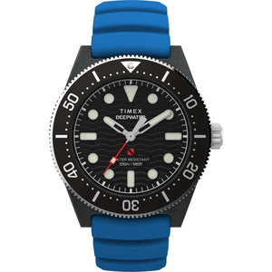 TIMEX Deep Water Black Round Dial Analog Men's Watch - TW2Y02500UJ - KRISHNA WATCH COMPANY