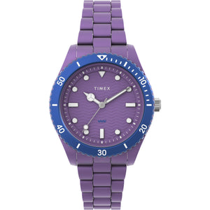 TIMEX Trend Purple Round Dial Analog Women's Watch - TW2Y04800UJ - KRISHNA WATCH COMPANY