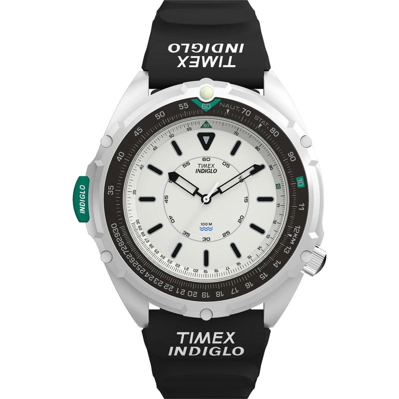 Timex 1995 Intrepid Reissue 46mm Synthetic Rubber Strap Watch - TW2Y05800UJ