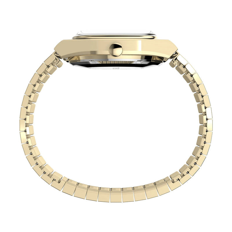 Timex Q  E Line reissue Men Champagne Rectangle Dial Automatic Analog Watch - TW2Y07200IK