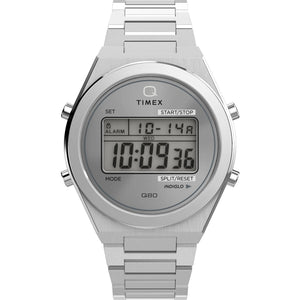 Timex Q Grey Round Dial Digital Men's Watch - TW2Y09800UJ - KRISHNA WATCH COMPANY