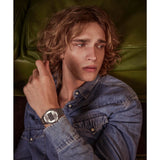 Timex Q Grey Round Dial Digital Men's Watch - TW2Y09800UJ