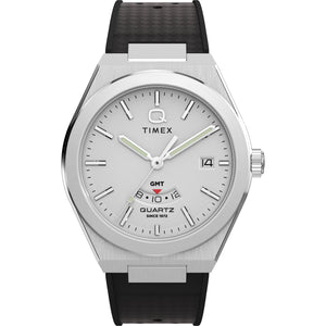 Q Timex Silver-Tone Round Dial Analog Men's Watch - TW2Y12200UJ - KRISHNA WATCH COMPANY